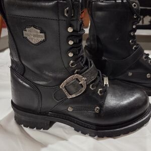 Harley-Davidson Black Leather Boots